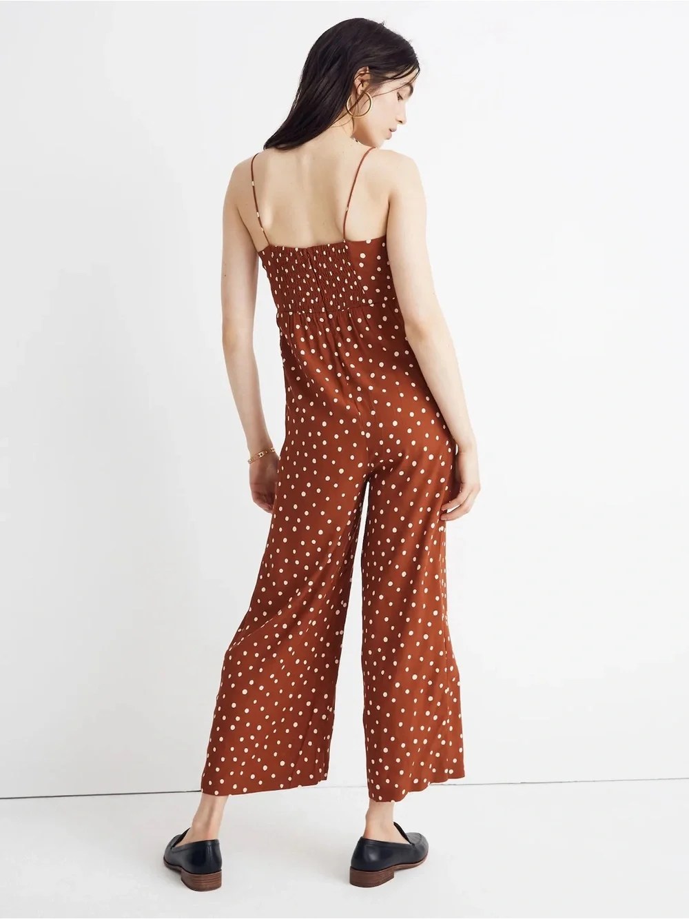 Madewell Ruched Wide-Leg Jumpsuit - Women Size 4 - Picture 2 of 9